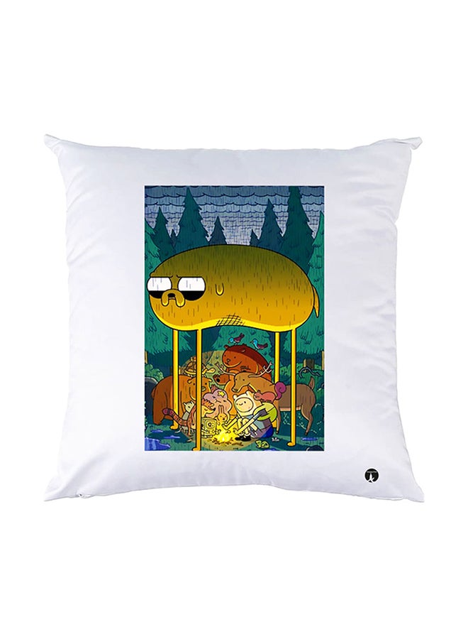 بي بي وسادة نوم مزينة بطبعات أبيض 30x30سم