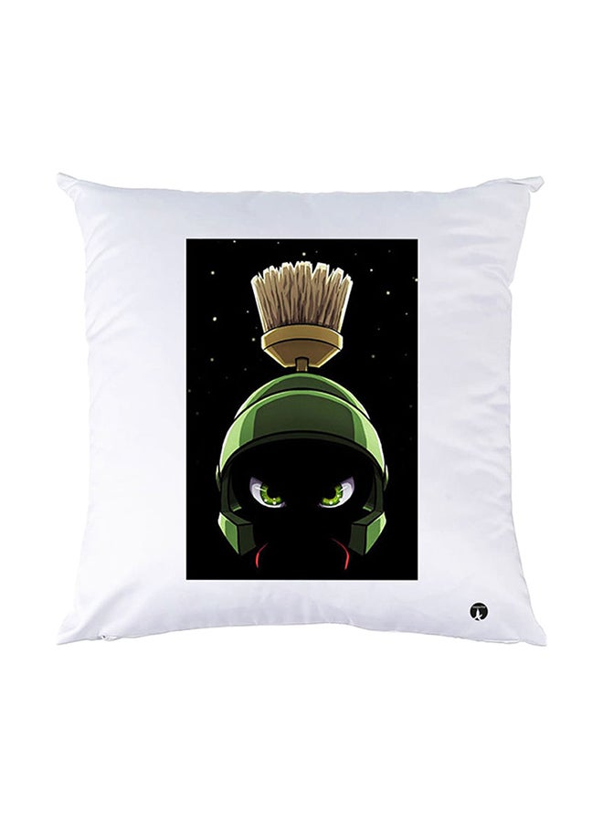 بي بي وسادة نوم مزينة بطبعات أبيض