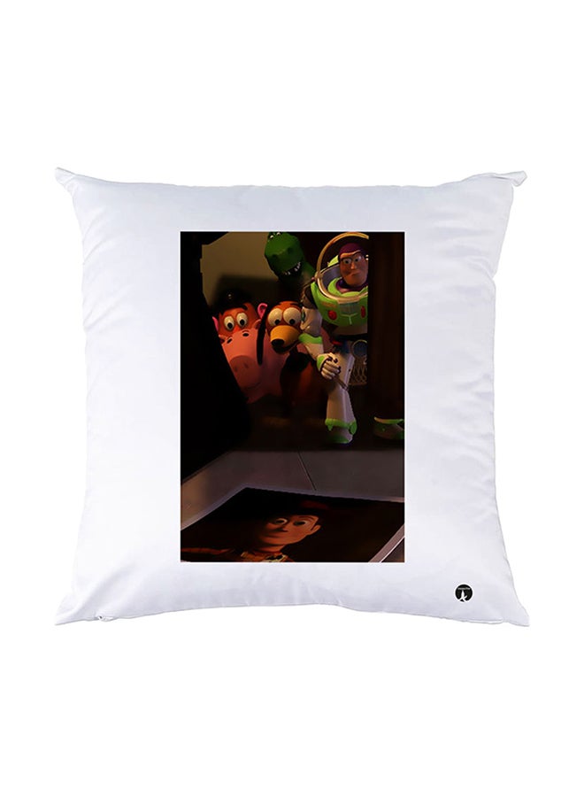 BP Printed Pillow White 30x30cm