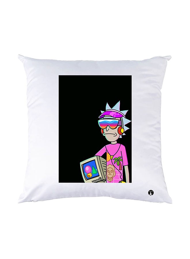 BP Printed Pillow White 30x30cm