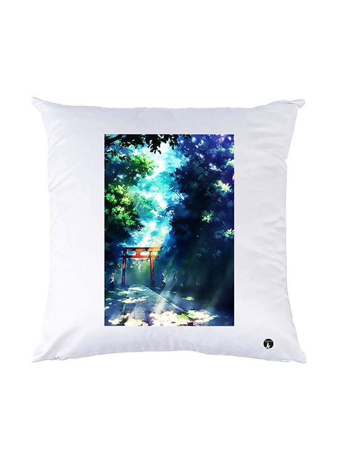 BP Printed Pillow White