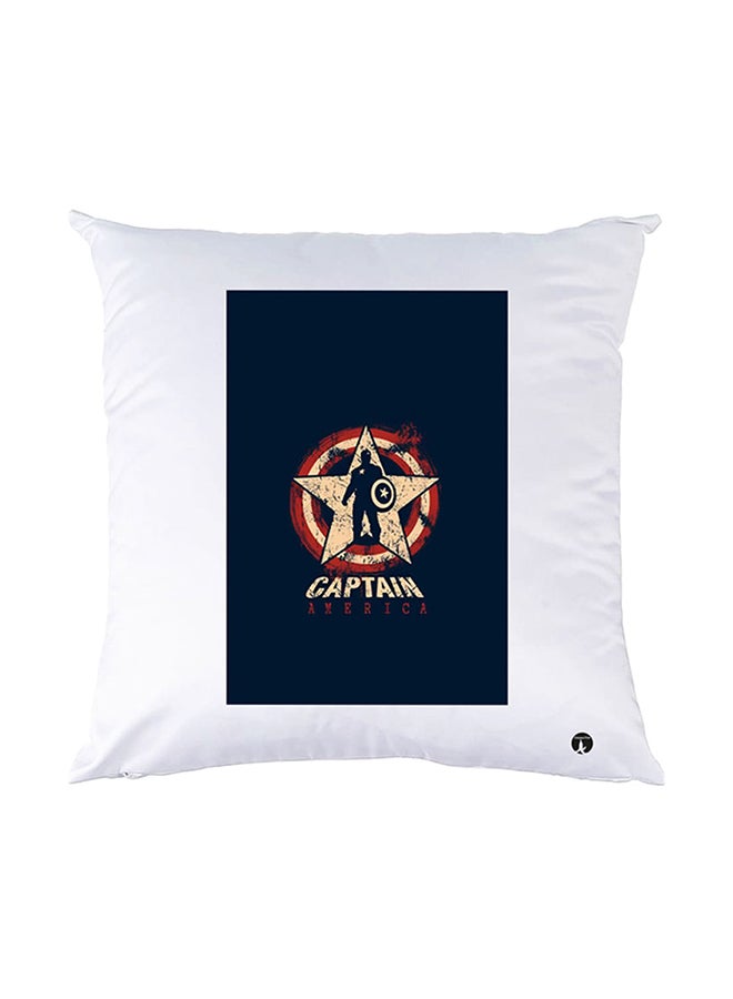 BP Printed Pillow White 30x30cm