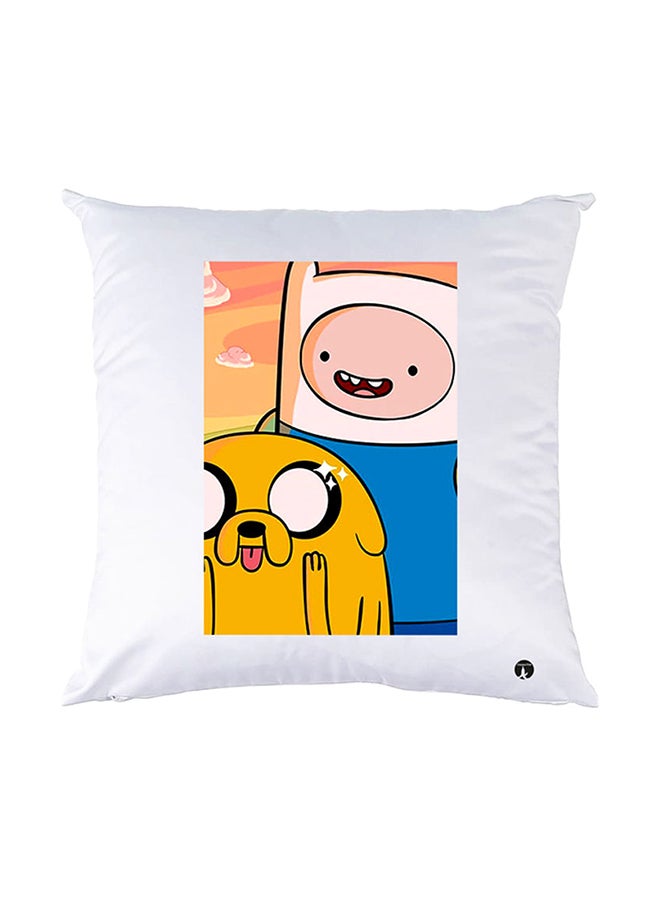 بي بي وسادة نوم مزينة بطبعات أبيض 30x30سم