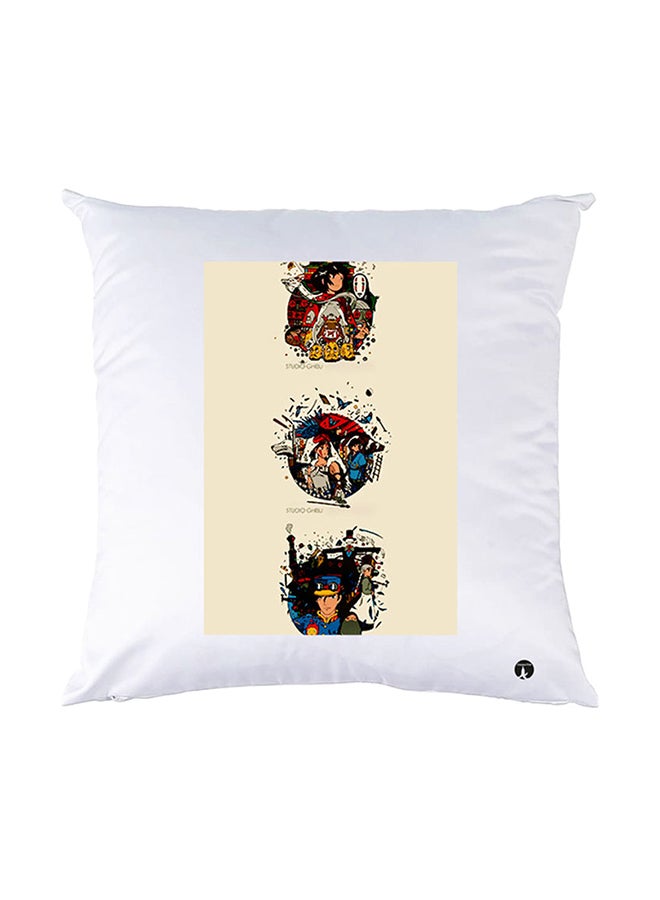 بي بي وسادة نوم مزينة بطبعات أبيض 30x30سم