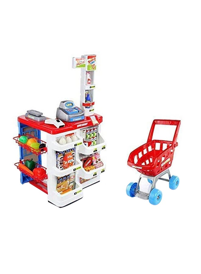 Super Market With Shopping Cart - Image 1
