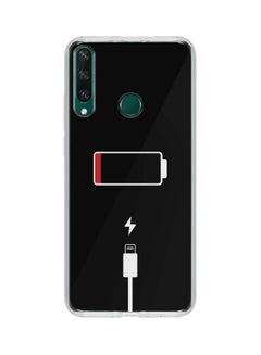 Stylizedd Classic Series Battery Empty  Printed Case Cover For Huawei Y6p Black/White/Red  - Image 1