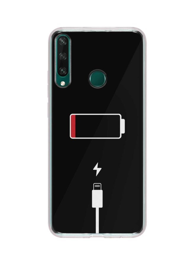 Stylizedd - Classic Series Battery Empty  Printed Case Cover For Huawei Y6p Black/White/Red - Image 1