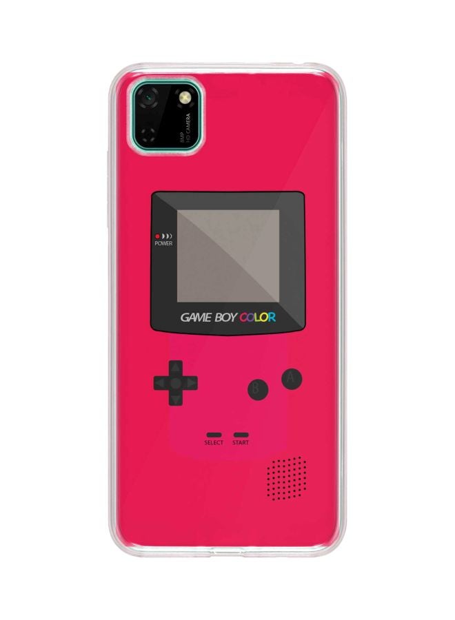 Stylizedd - Classic Clear Series Gameboy Printed Case Cover For Huawei Y5p Pink/Black/Grey - Image 1