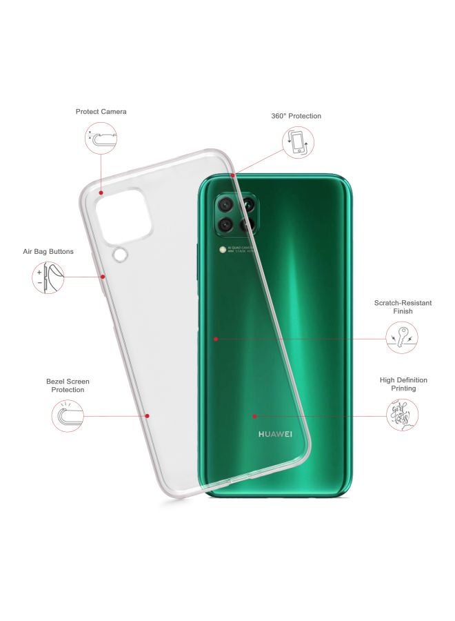 Stylizedd - Classic Clear Series Garden Tiles Printed Case Cover For Huawei nova 7i Beige/White - Image 1