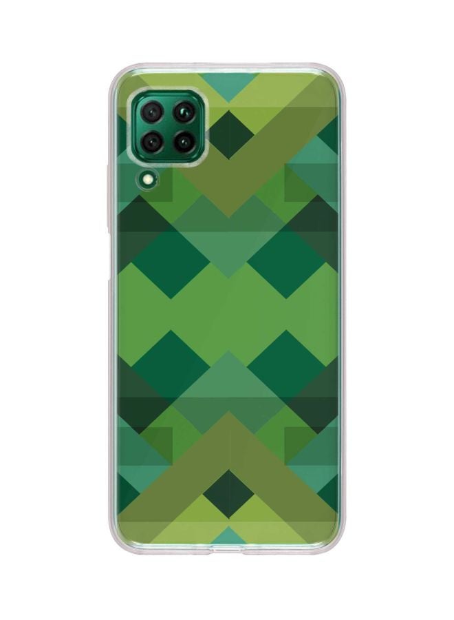 Stylizedd Classic Series Geometric Reflection Printed Protective Case Cover For Huawei Nova 7i Green  - Image 1