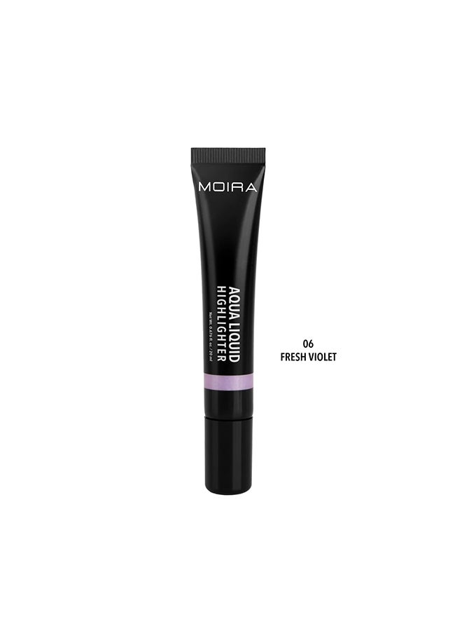 moira Aqua Liquid Highlighter 06 Fresh Violet 