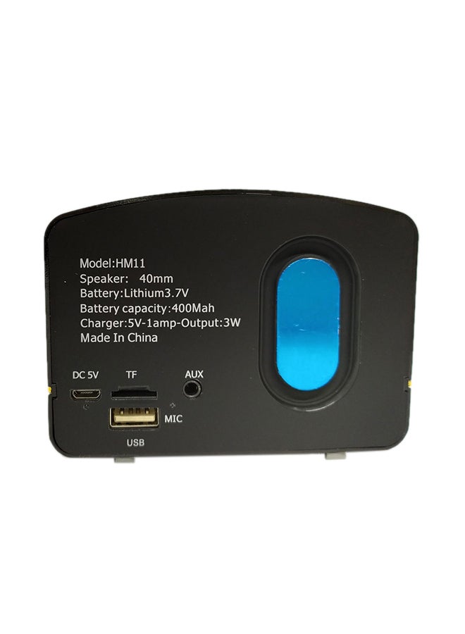 Retro Powerful Bass Mini Speaker Black/Gold - Image 5