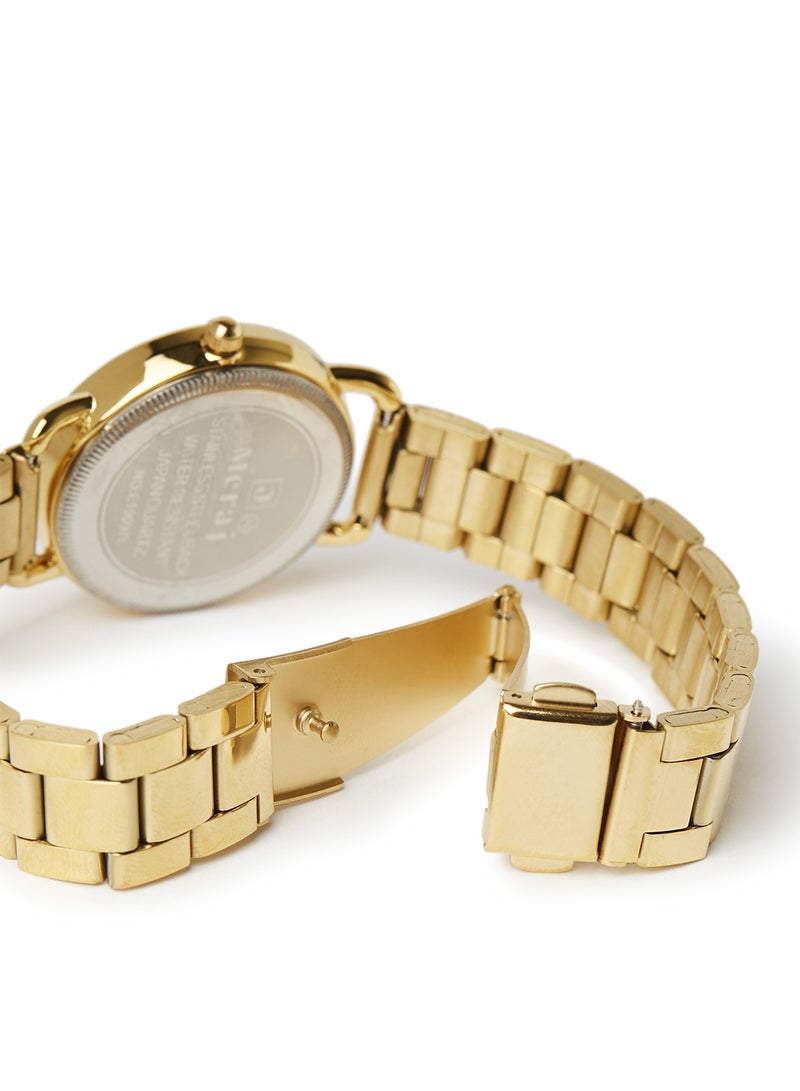 MERAJ Women's Analog Quartz Watch MJ661 - 38 mm - Gold - Image 4