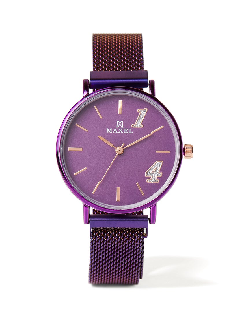 Maxel - Girls' Analog Quartz Watch MX711 - 32 mm - Purple - Image 1