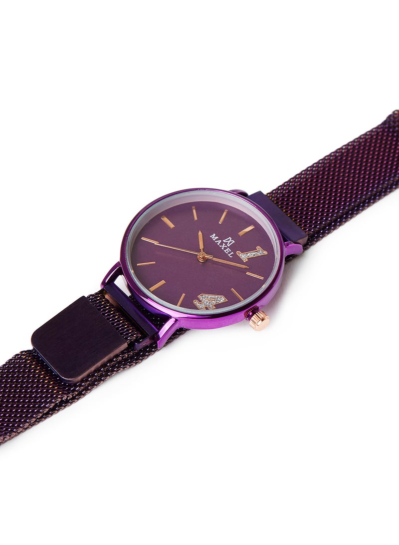 Maxel - Girls' Analog Quartz Watch MX711 - 32 mm - Purple - Image 1