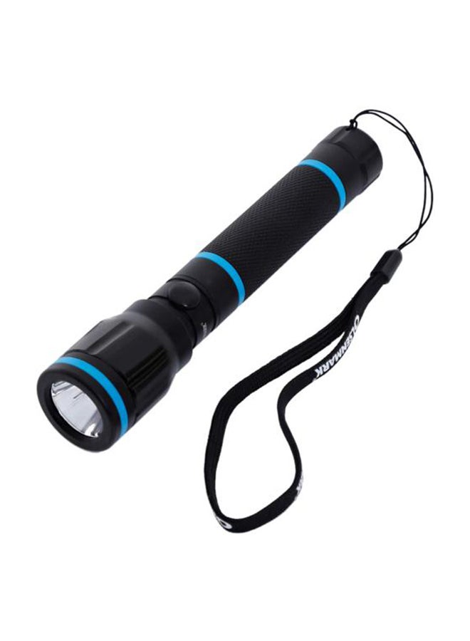 Olsenmark Rechargeable Waterproof LED Flashlight Black/Blue  - Image 1