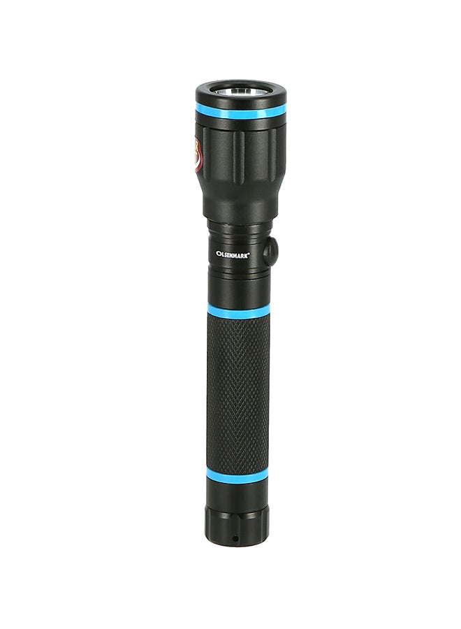 Olsenmark Rechargeable Waterproof LED Flashlight Black/Blue  - Image 3