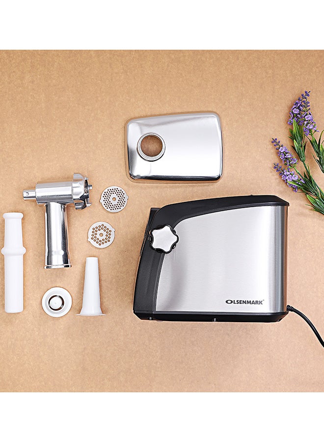 Olsenmark Meat Grinder 2.0 kg 1800.0 W OMMG2309 Grey/Black/Silver - Image 5