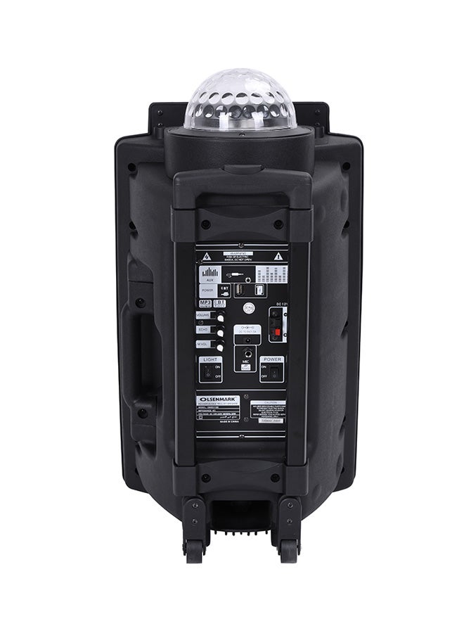 Olsenmark 12-Inch Recharegable Trolley Speaker OMMS1166 Black  - Image 2
