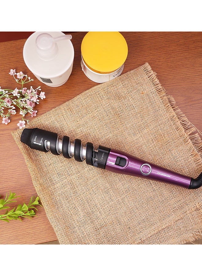 Olsenmark Ceramic Hair Curler Purple/Black/White 33cm  - Image 5