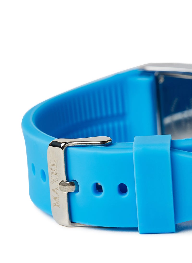 ماكسل ساعة يد كوارتز بعقارب طراز MX635 - قياس 38 مم - لون أزرق - Image 3