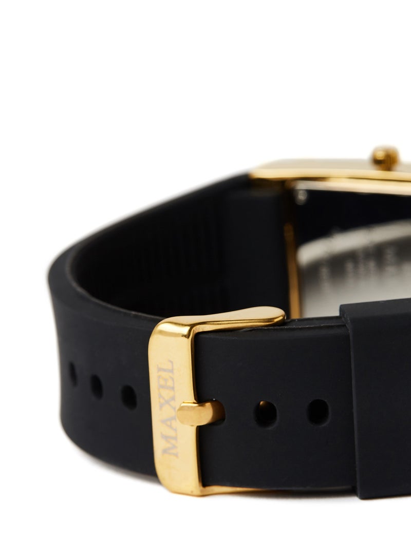 ماكسل ساعة يد كوارتز بعقارب طراز MX638 - قياس 38 مم - لون أسود - Image 3