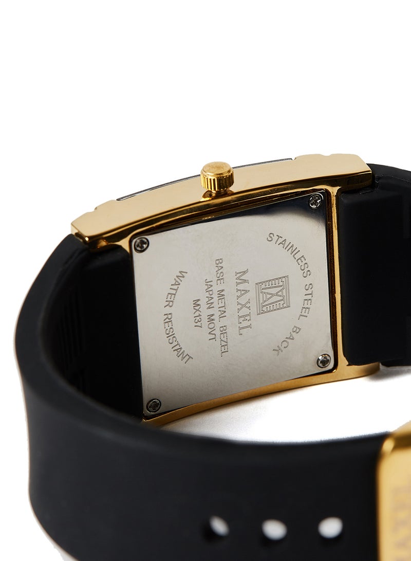 ماكسل ساعة يد كوارتز بعقارب طراز MX638 - قياس 38 مم - لون أسود - Image 4