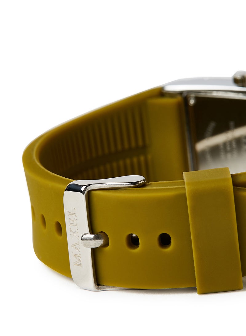 ماكسل ساعة يد كوارتز بعقارب طراز MX633 - قياس 38 مم - أخضر فاتح - Image 3