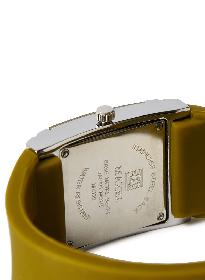 ماكسل ساعة يد كوارتز بعقارب طراز MX633 - قياس 38 مم - أخضر فاتح - Image 4