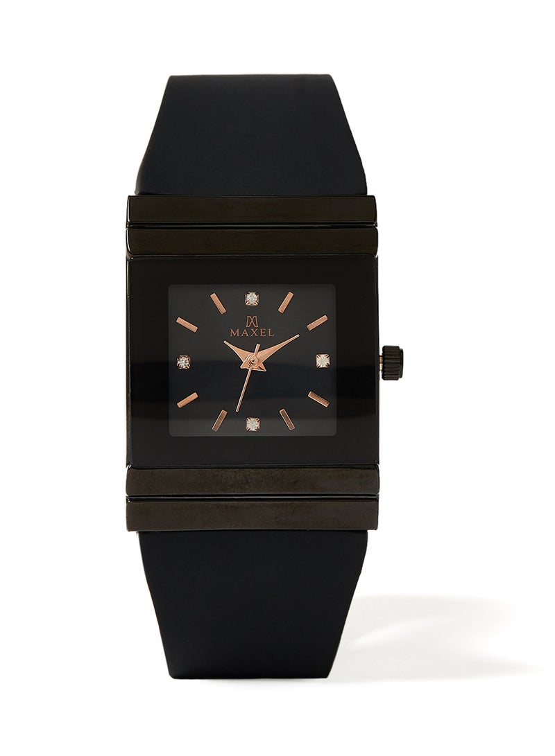 Maxel Analog Quartz Watch MX639 - 38 mm - Black - Image 1