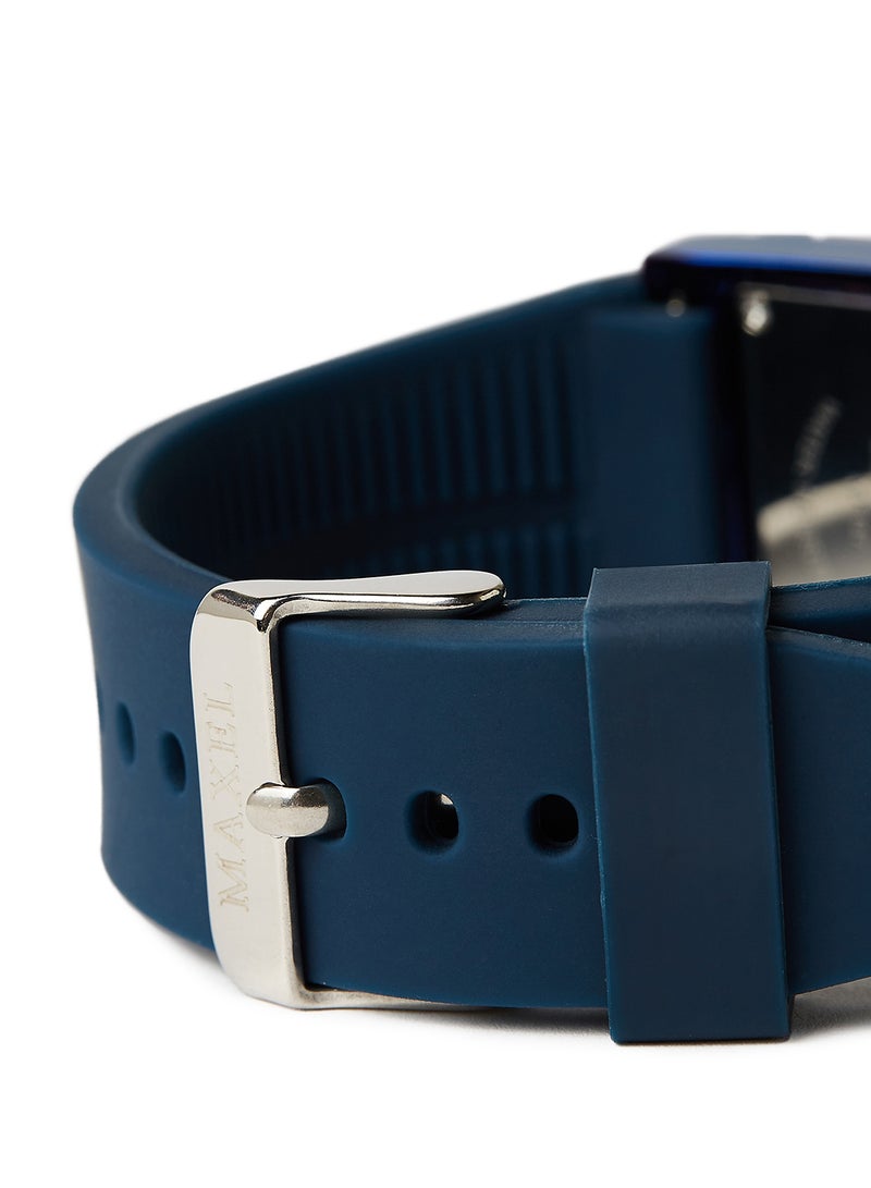 ماكسل ساعة يد كوارتز بعقارب طراز MX642 - قياس 38 مم - أزرق داكن - Image 3