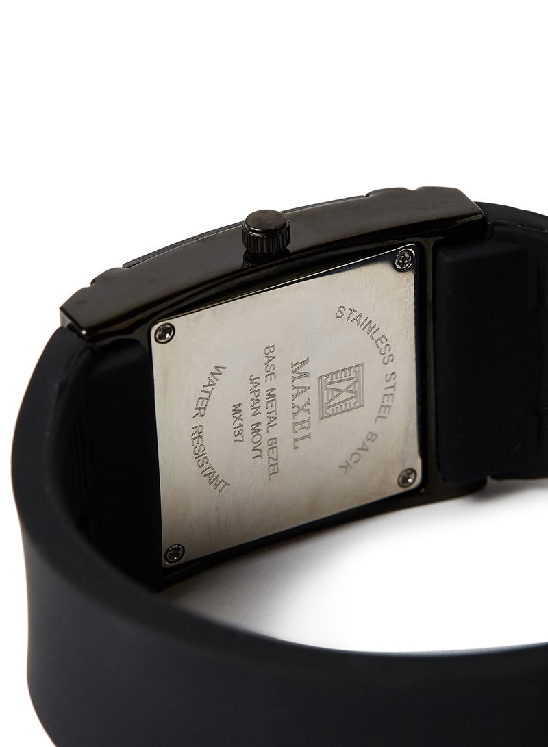 Maxel Analog Quartz Watch MX639 - 38 mm - Black - Image 4