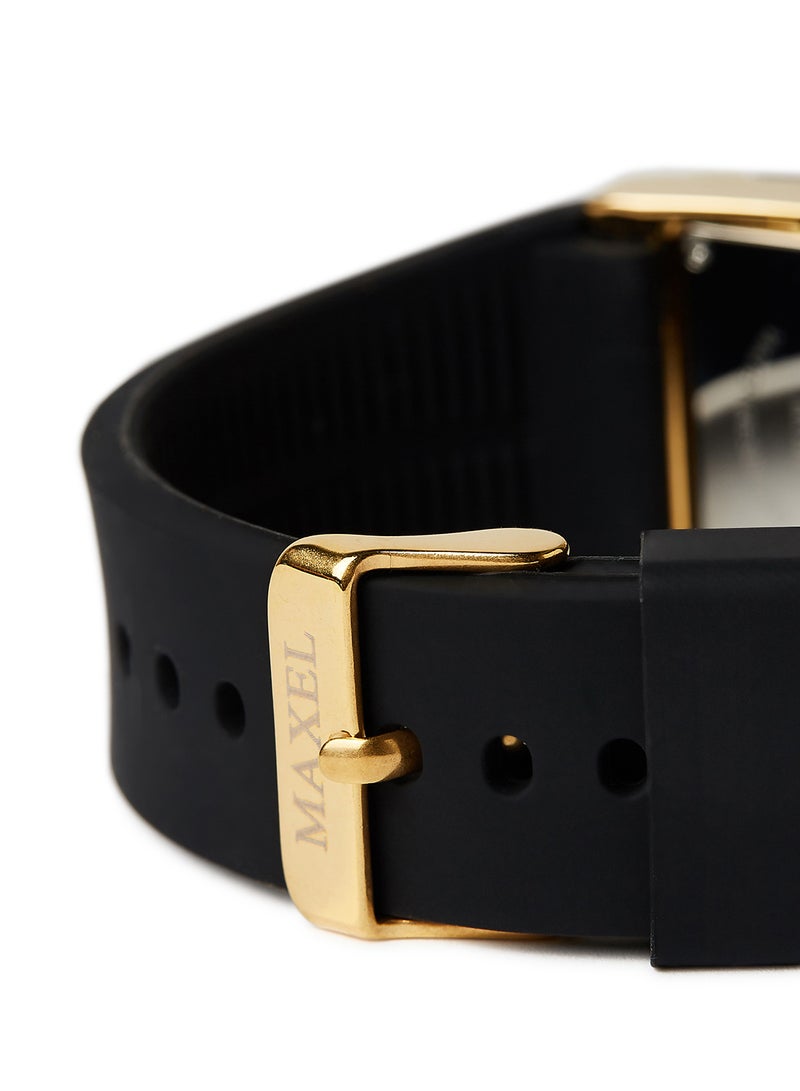 ماكسل ساعة يد كوارتز بعقارب طراز MX622 - قياس 38 مم - لون أسود - Image 2