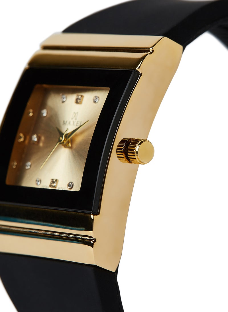 ماكسل ساعة يد كوارتز بعقارب طراز MX622 - قياس 38 مم - لون أسود - Image 3