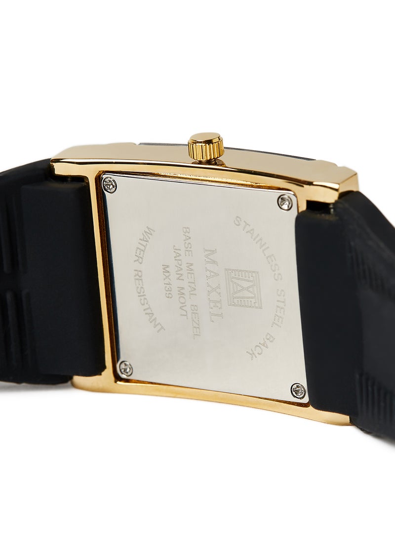 ماكسل ساعة يد كوارتز بعقارب طراز MX622 - قياس 38 مم - لون أسود - Image 4