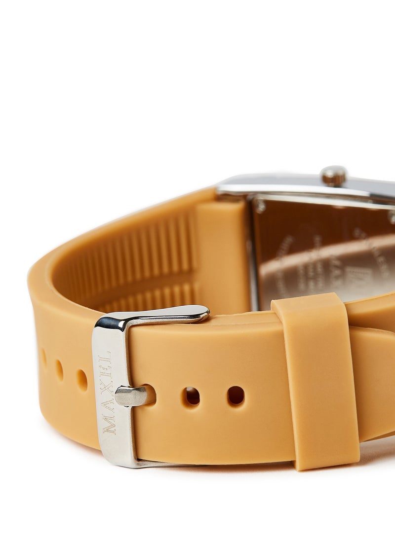 ماكسل ساعة يد كوارتز بعقارب طراز MX634 - قياس 38 مم - لون بني فاتح - Image 3