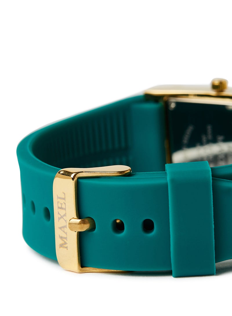 ماكسل ساعة يد كوارتز بعقارب طراز MX637 - قياس 38 مم - لون أخضر - Image 3