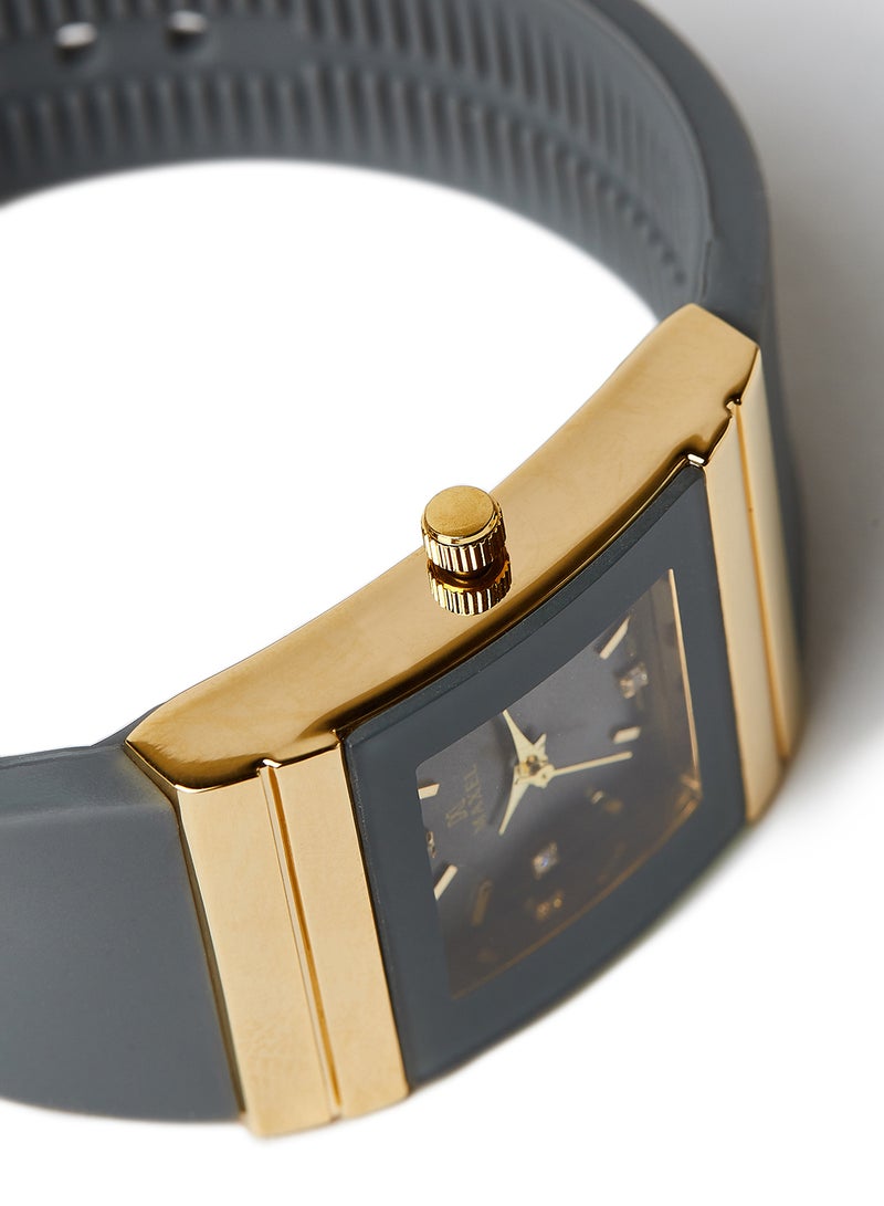 ماكسل ساعة يد كوارتز بعقارب طراز MX643-38 ملم - لون رمادي - Image 2