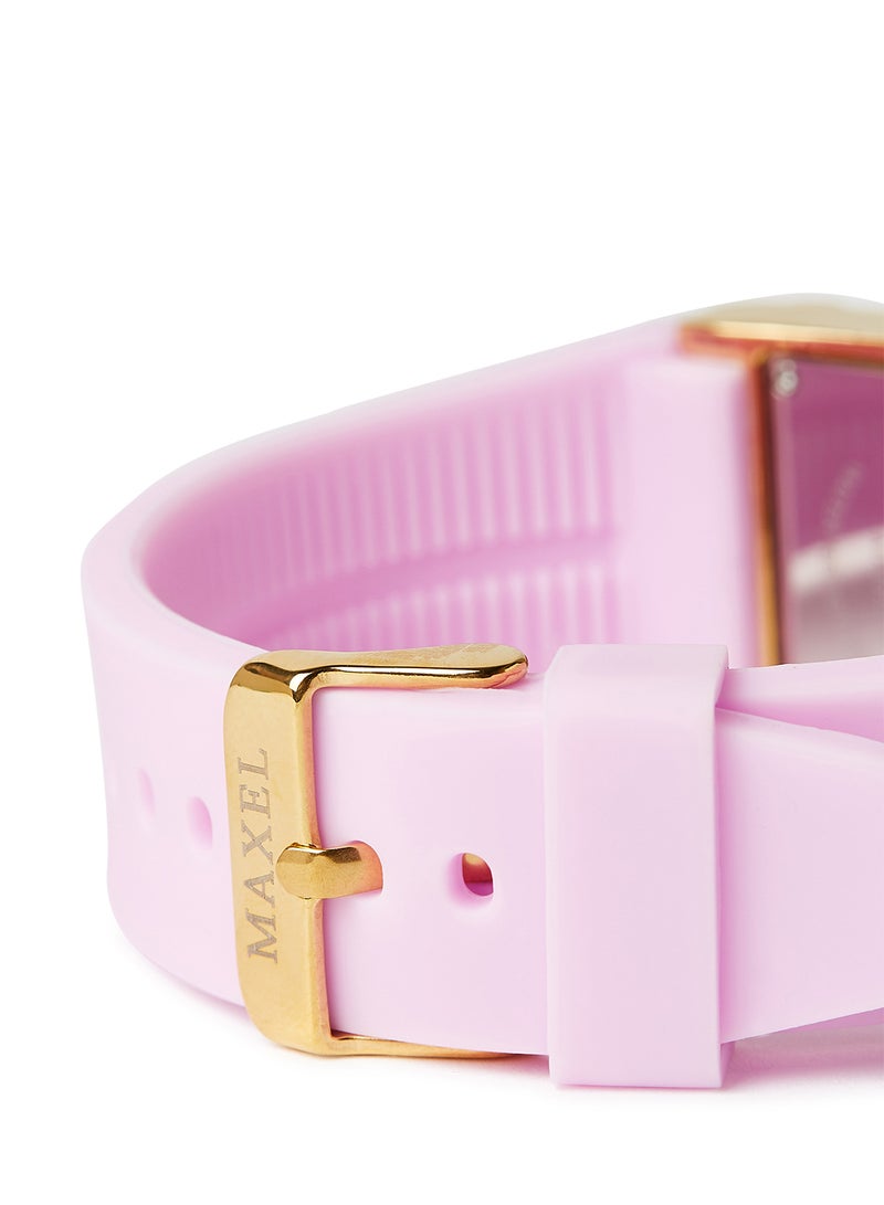 ماكسل ساعة يد كوارتز بعقارب طراز MX636 - قياس 38 مم - لون وردي - Image 3