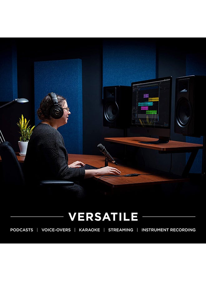 M4U - USB Condenser Microphone With Audio Interface M4U Black - Image 3