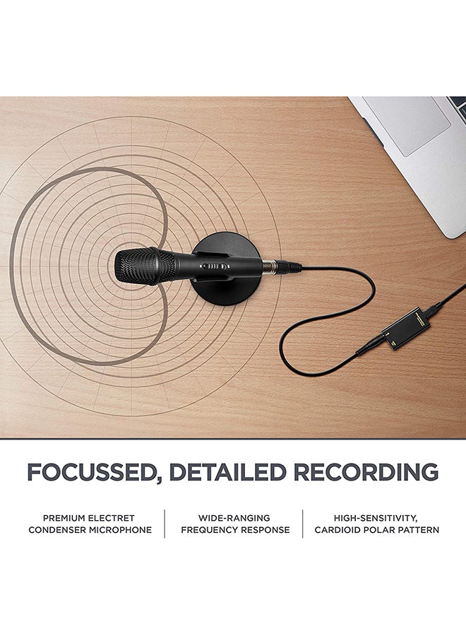 M4U - USB Condenser Microphone With Audio Interface M4U Black - Image 4