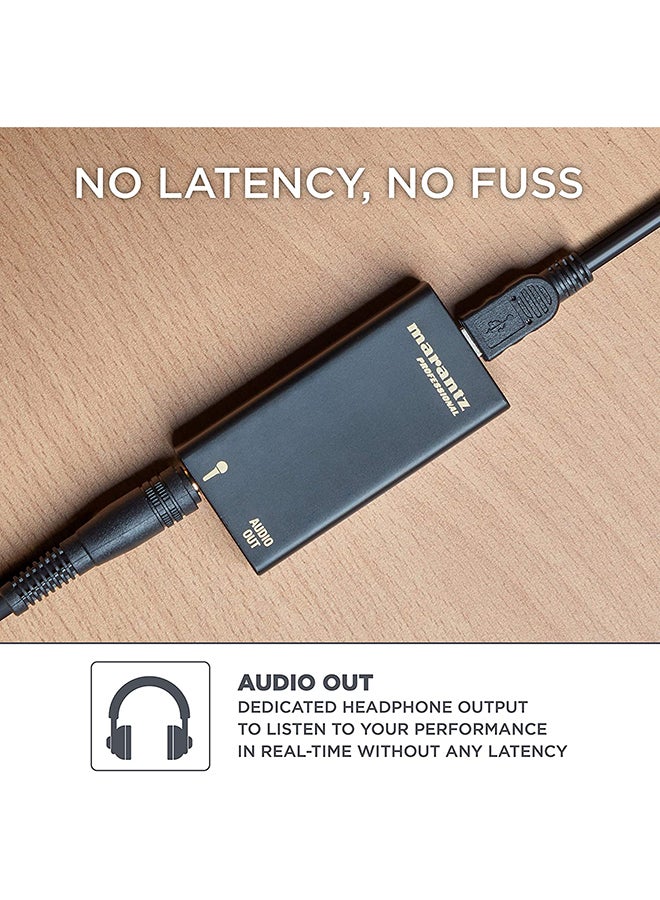 M4U - USB Condenser Microphone With Audio Interface M4U Black - Image 5