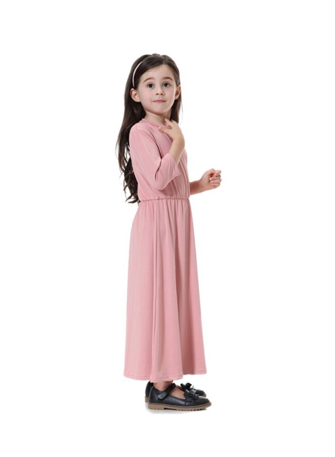 Sharpdo Silk Maxi Dress Dark Pink  - Image 3