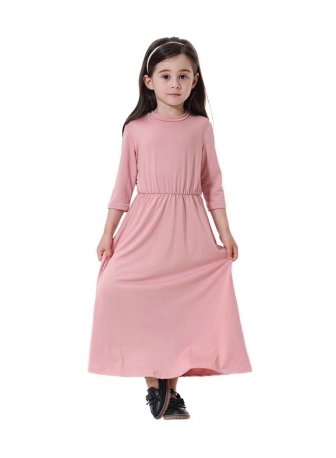Sharpdo Silk Maxi Dress Dark Pink  - Image 1