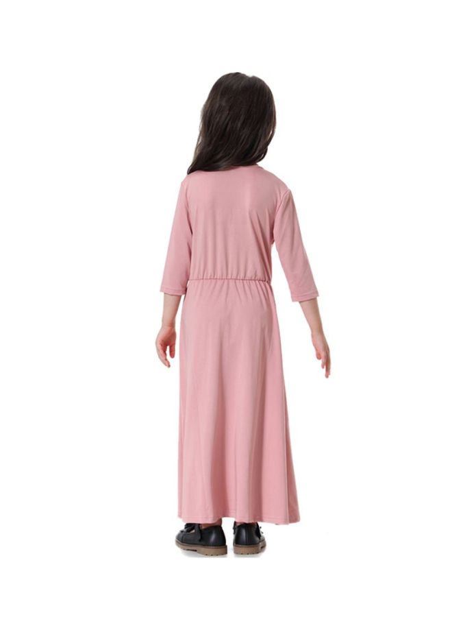 Sharpdo Silk Maxi Dress Dark Pink  - Image 2