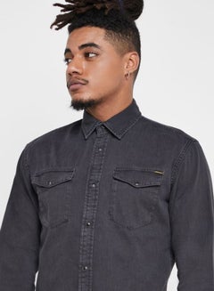JACK & JONES Collared Neck Sheridan Shirt Black  - Image 4