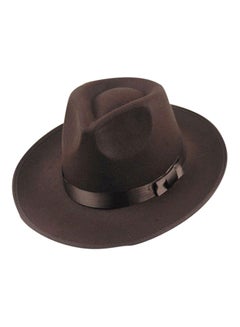 Bluelans Wide Brim Fedora Panama Hat Coffee  - Image 2