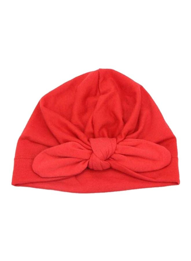Bluelans Kids Cotton Bowknot Beanie Red  - Image 2