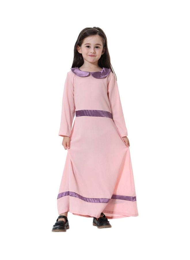 شاربدو فستان بقصّة حرف A للأطفال وردي - Image 1