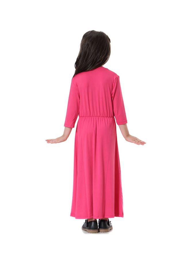 Sharpdo Round Neck Dress Pink  - Image 2